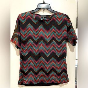 The Limited size XS chevron print blouse